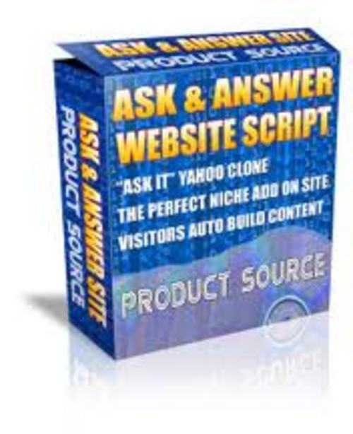 Product picture Ask Answer Website Script PLR